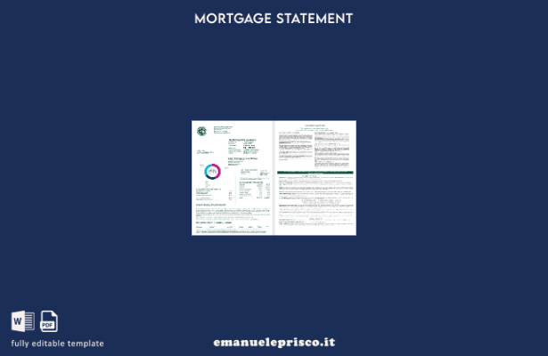 stile verificato Estratto conto del mutuo ipotecario bancario della Banca agrico